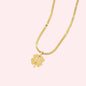 Lucky Clover Gold-Toned Pendant Necklace
